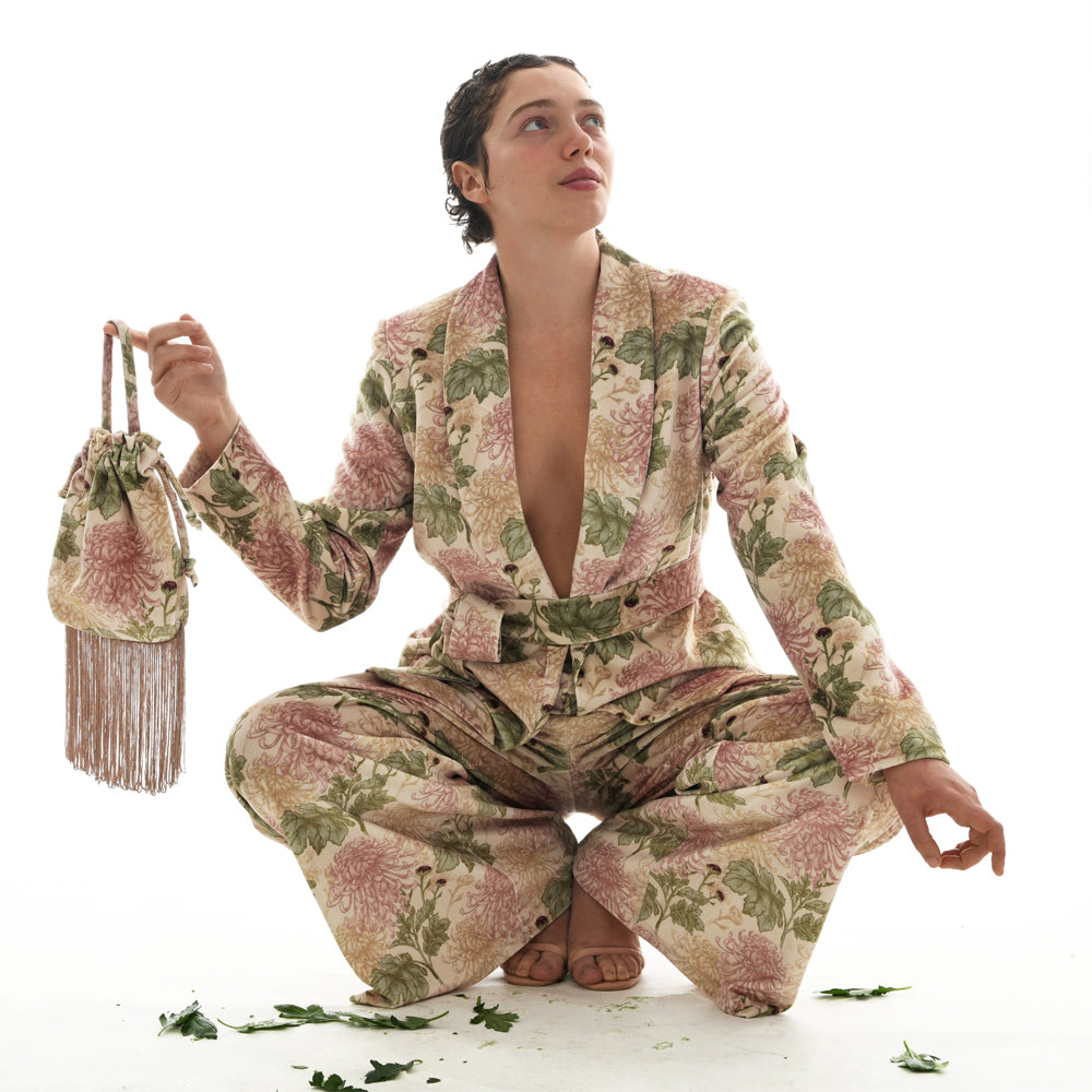 Oriental Velvet Blazer #6