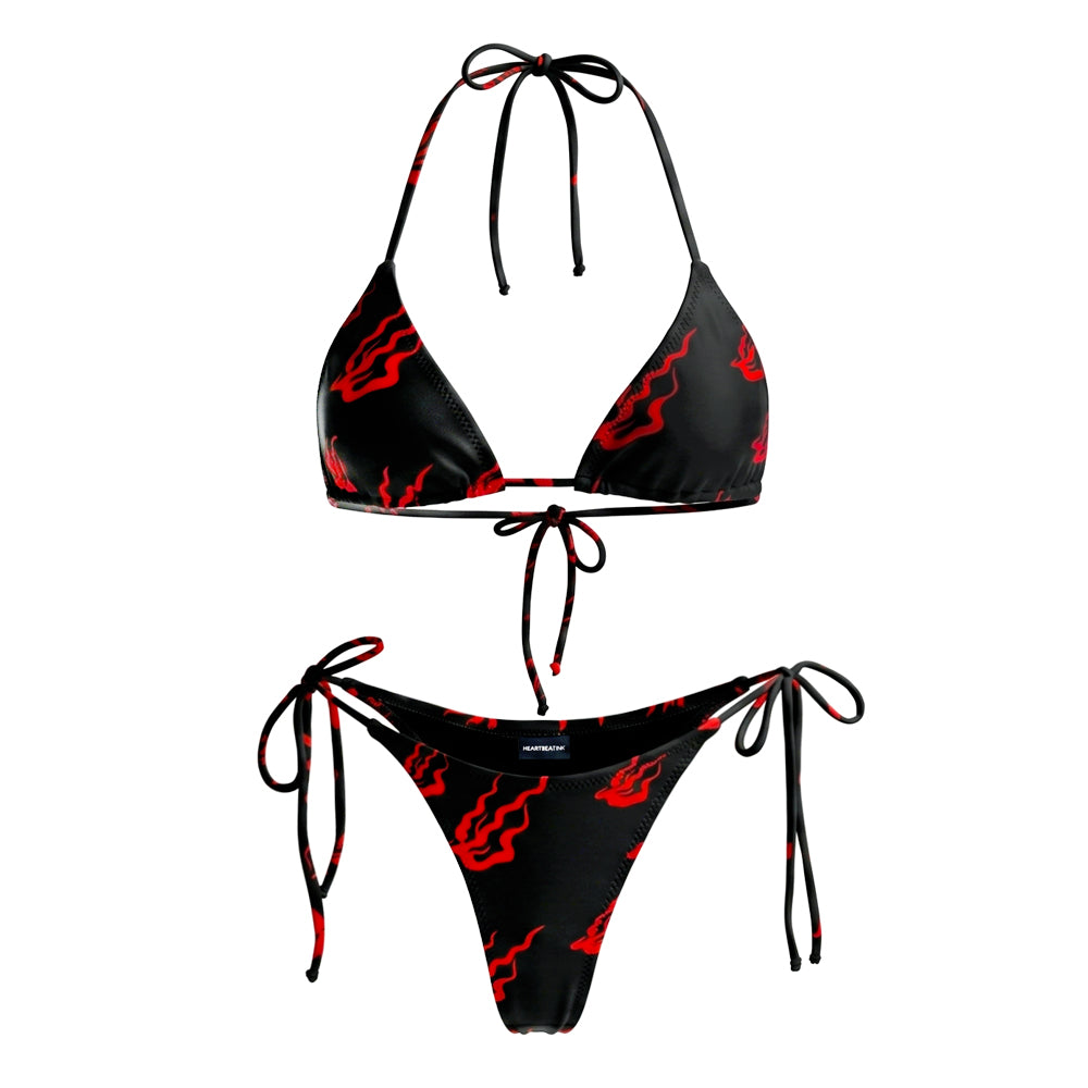 Japanese Tie Side Brazilian Bikini #14