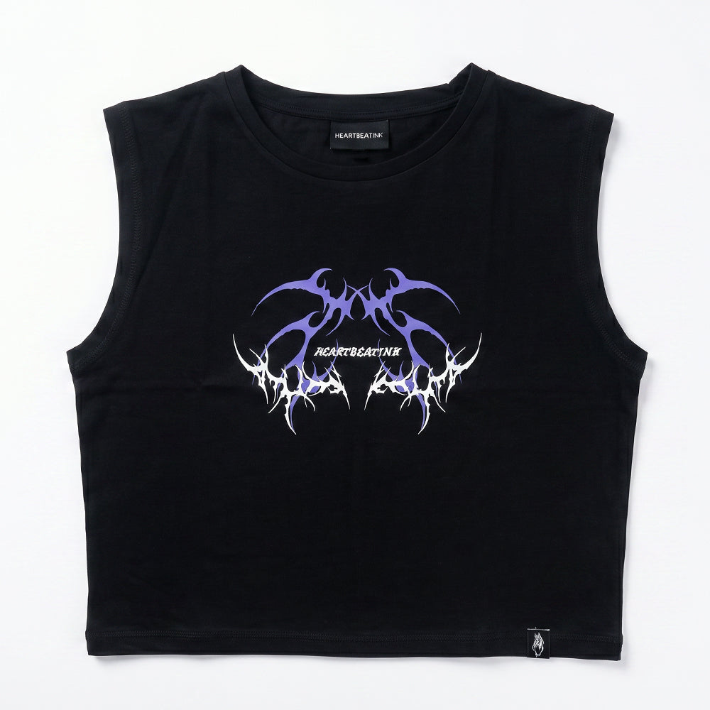 HeartbeatInk Tribal Lilac Blue Sustainable Tank Top