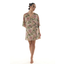 Load image into Gallery viewer, Oriental Velvet Mini Wrap Dress #6