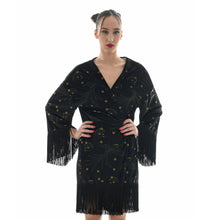 Load image into Gallery viewer, Japanese Velvet Fringe Kimono #15