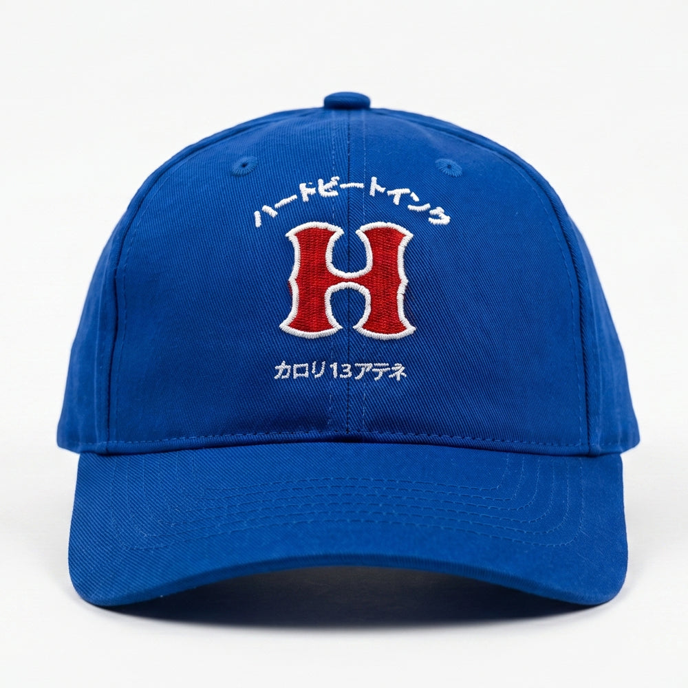 HeartbeatInk "H" Blue Cotton Cap