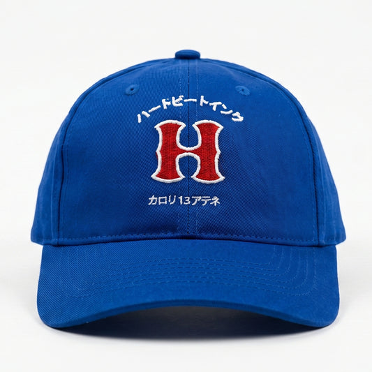 HeartbeatInk "H" Blue Cotton Cap