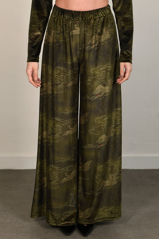 Japanese Velvet Wide Leg Pants #18
