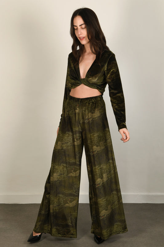 Japanese Velvet Wide Leg Pants #18