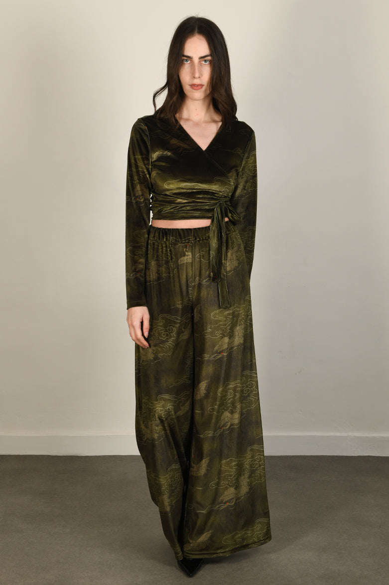 Japanese Velvet Wide Leg Pants #18