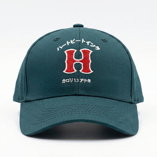 HeartbeatInk "H" Petrol Cotton Cap