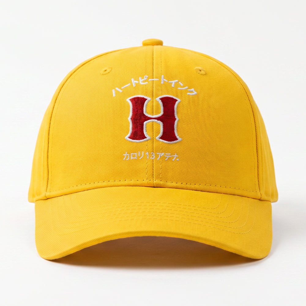 HeartbeatInk "H" Yellow Cotton Cap