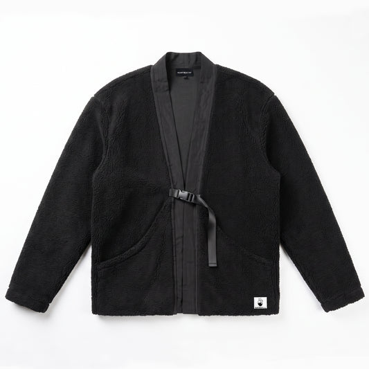 Black Sherpa Kimono Jacket