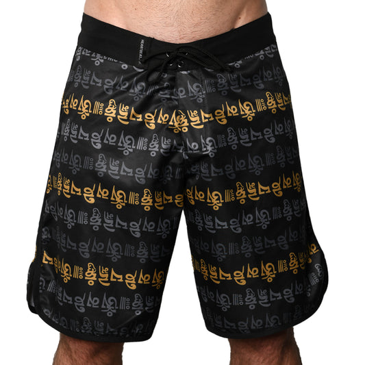 Tibetan Mantra Script Board Shorts