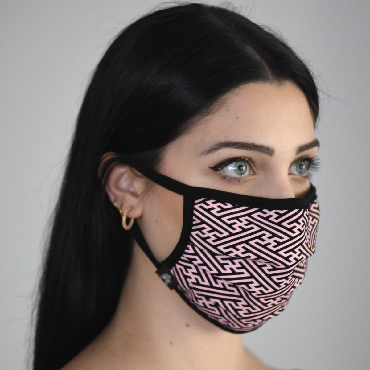 Sacred Geometry Sayagata Face Mask