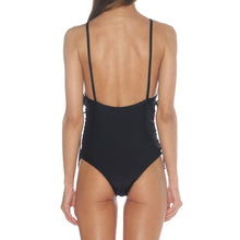 Load image into Gallery viewer, Black One Piece Swimsuit