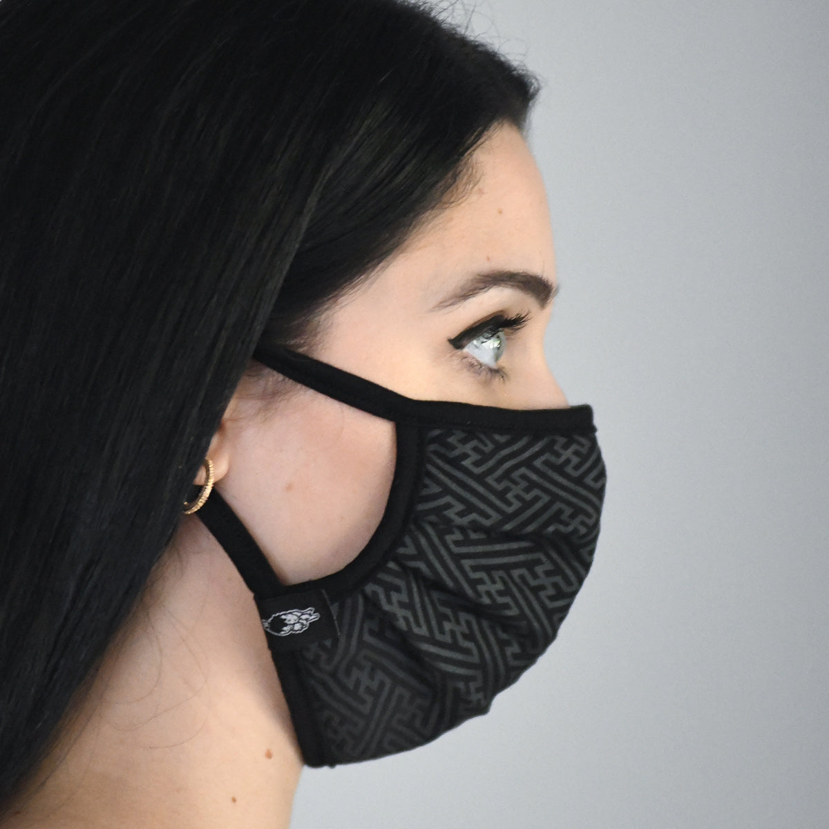 Sacred Geometry Sayagata Face Mask