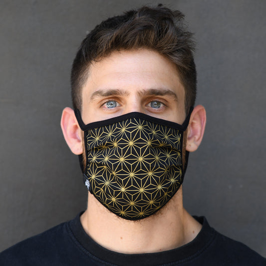 Sacred Geometry Asanoha Face Mask