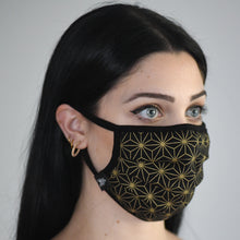 Load image into Gallery viewer, Sacred Geometry Asanoha Face Mask