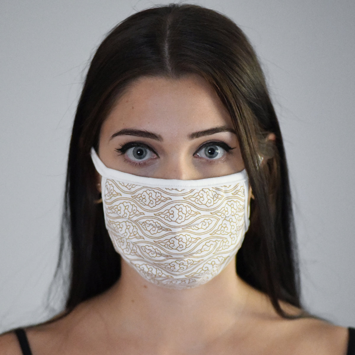 Sacred Geometry Cloud Face Mask