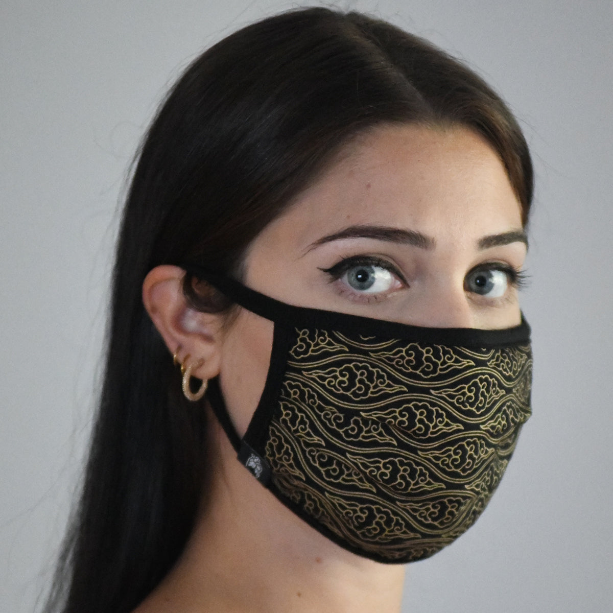 Sacred Geometry Cloud Face Mask