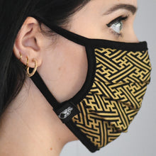 Load image into Gallery viewer, Sacred Geometry Sayagata Face Mask