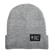 Load image into Gallery viewer, HeartbeatInk Protect Your Passion Grey Beanie
