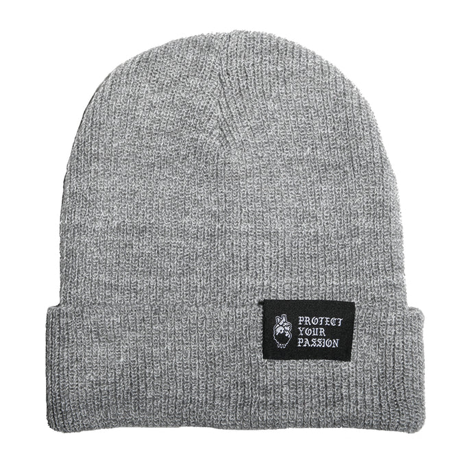 HeartbeatInk Protect Your Passion Grey Beanie