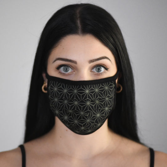 Sacred Geometry Asanoha Face Mask