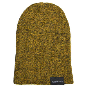 HeartbeatInk Protect Your Passion Mustard Beanie