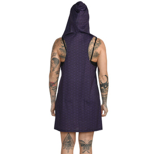 Geometric Hooded Tank Dress #14
