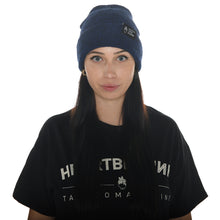 Load image into Gallery viewer, HeartbeatInk Protect Your Passion Blue Beanie