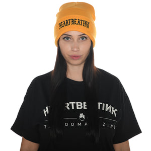 HeartbeatInk Amber Embroidered Beanie